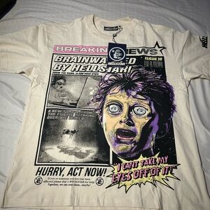 Hellstar Graphic Tee in Cream